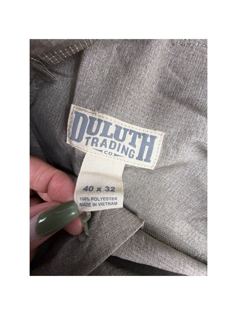 Duluth Trading Co Pants Mens 40 Khaki Tan Travel Work Performance Breezeshooter - Picture 4 of 9